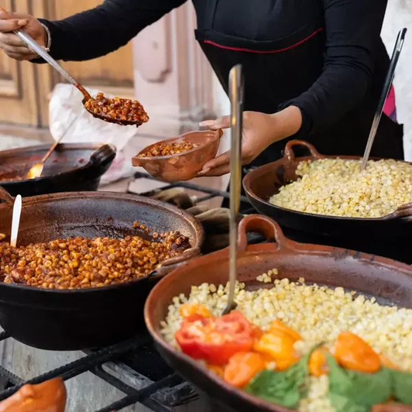 Mexico Stand Of Traditional Street Mexican Food